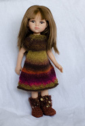 Ubranko dla lalki Paola Reina -sukienka melanż 01
